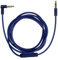 kwmobile Cable para Cascos Beats Studio 3 / Solo 3 / Solo2 / Studio 2 / Studio 1 / Mixr - Cable de Repuesto 150CM con micrófono y Conector Jack Azul Oscuro