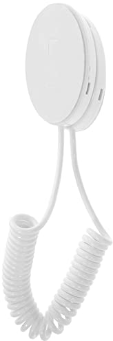 DEARMAMY Einziehbare Fernbedienungs-Halterung Mit Sicherheitskabel Leine Für Fernbedienung Anti-Verlust Seil Für Zuhause Hotel Restaurant Weiß 29.5X3X1Cm