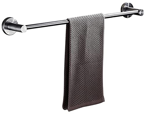 XXLI Einzelner Handtuchhalter, Edelstahl, gebürstet, Handtuchstange, 80 cm, 90 cm, 100 cm, 110 cm, 120 cm, Handtuchstange, Wandhalterung für Küche, Bad und WC