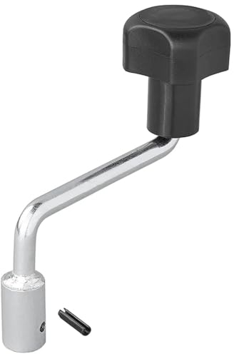Kurbel Hebel Stützrad 48mm Bugrad Deichselrad Länge 126mm für Anhänger Wohnwagen