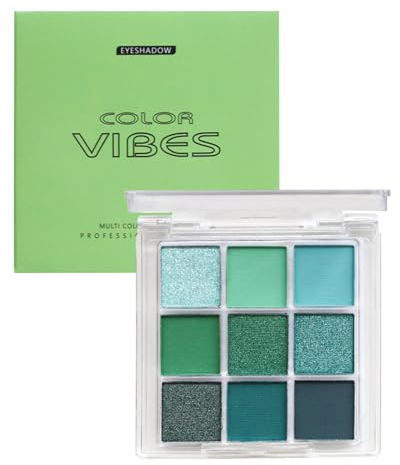 Ombretto Verde Glitterato | Ombretto Scintillante | Palette Di Ombretti | Palette Di Ombretti Trucco | Eyeshadow | Tavol-ozza Di Ombretti, 7,4x7,4x1,2 Cm