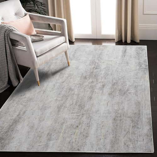Tinyboy-hbq Teppich Wohnzimmer Kurzflor,Passend für Outdoor,Schlafzimmer und Balkon,Waschbarer Wetterfest Antirutsch,Abstrakt Hellbraun/Multi,80x120cm