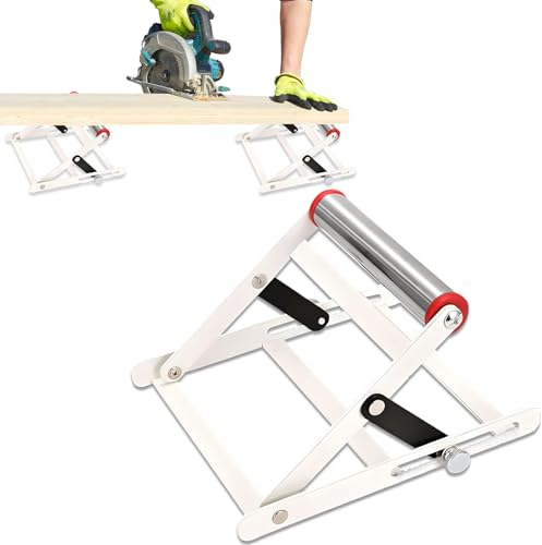 Hillylolly, Telaio di supporto regolabile per tagliatrici, 55-135 mm, con ingranaggi antiscivolo, supporto per sega da tavolo, adatto per il taglio di metallo, legno e pietra