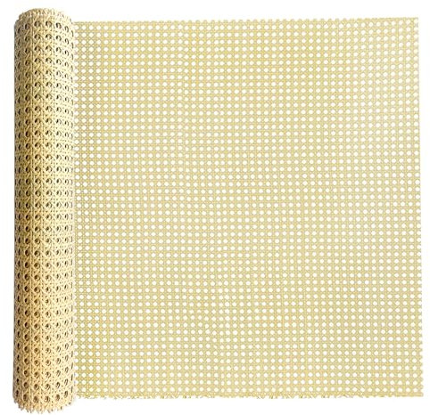 selliner Rollo de Rejilla Mimbre de Ratán de 23.6 pulgadas de ancho x 9.9 pies
