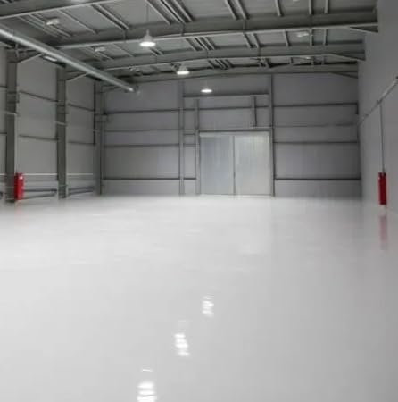 Light Grey Heavy-Duty Industrial Showroom Polyurethane Floor Paint for Garages, Workshosp, Warehouses. Industrial Floor Paint Ideal for Concrete, Stone Wood, Brick & Metal (20 LITRE)