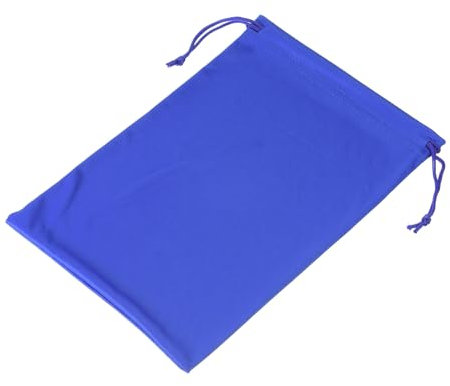 YOKIVE 1 Pcs Ski Goggle Bags, Sport Microfiber Snow Goggles Case Covers Storage Sleeves Drawstring Pouches for Sunglass Lens (Blue, 7.1x10.6)