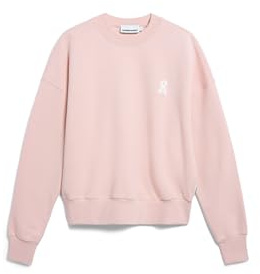 ARMEDANGELS Damen Sweatshirt aus Bio-Baumwolle Iconic Å ALIZAA Oversized Fit Rosalilly XL