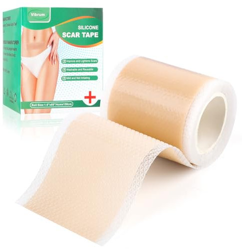 Rouleau De Pansement En Silicone(1.6X60/4cmx150cm), Feuilles De Cicatrice En Silicone,Pour Les Cicatrices CauséEs Par CéSarienne, Chirurgie, BrûLures, RéUtilisables, couleur chair
