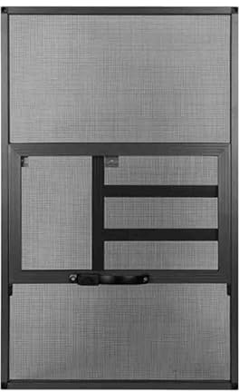 YJEUZCD Nessuna Perforazione Retrattile Finestra Schermo, Finestra con Alluminio Telaio E Durevole Maglia, Casa Interno Sbarra Guardia, Previene Accidentale Cascate(50x60 cm/19.7x23.6in)