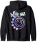 Blink 182 Colourful Inset Rock Music by Rock Off Zip Hoodie