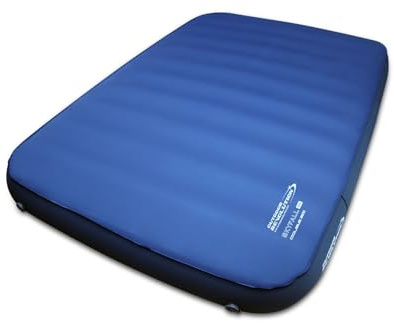 Outdoor Revolution Skyfall Double Self-Inflating Sleeping Camping Mat, 201 x 132 x 20 cm, Blue