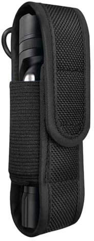 Taschenlampen-Schutzhülle, tragbare LED-Taschenlampen-Schutzhülle, robuster Nylon-Taschenlampenhalter, kompakte Taschenlampen-Abdeckung für Wanderabenteuer, sichere Taschenlampen-Hülle für