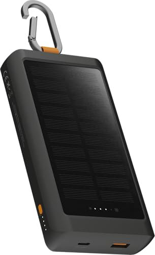 Xtorm Go2 Solar Powerbank - 10.000 mAh - Zaklamp - Charcoal Black