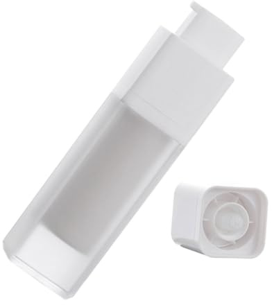 WEKADRIN Airless Pump Lotion Bottle Frosted Square Travel Container for Facial Cream Serum Dispenser Portable Refillable Vacuum Pump for Skincare Sunscreen Shampoo Lotion