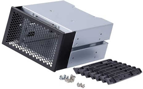 Festplatten-Erweiterungskäfig mit 3 Schächten, 3,5 Zoll (8,9 cm), für Computergehäuse, Speicherung, Erweiterung
