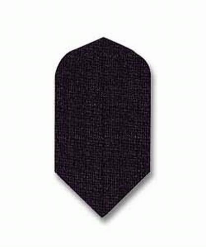 Dart-Flights Nylon Slim, Schwarz, 1 Satz = 3 Stück