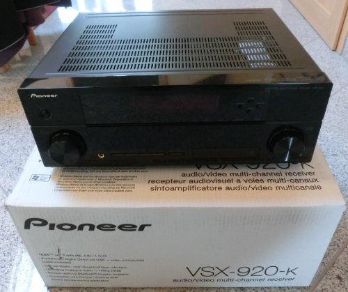 Pioneer VSX-920-K 7.1 A/V-Receiver (HDMI 1.4, Internetradio, made for iPod/iPhone) schwarz