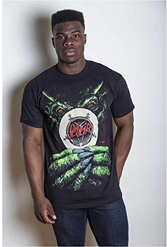Slayer T Shirt Root of All Evil Pentagram Band Logo Official Mens Black Size M