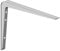 DIY Element System Wandkonsole Alido – leichte funktionelle Metall-Konsole für diverse Anwendungen, ideal für Wandregale – 220 x 320 mm, Weiß, 2 Stück