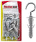 Fischer 6 Tasselli SB 9 con Gancio a Occhiolo Aperto, Universali per il Fissaggio di Lampade, Specchi, Mobili su Muro e Cemento, 504441