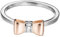 ESPRIT Damen-Ring JW52881 BI-COLOR 925 Silber teilvergoldet Zirkonia transparent Gr. 54 (17.2)-ESRG92769D170
