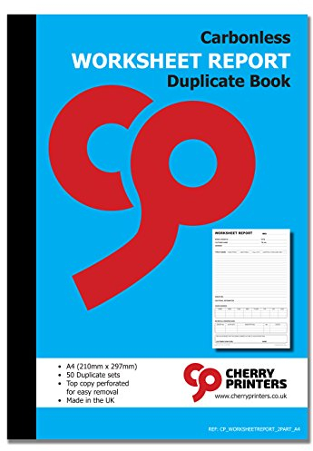 Carbonless NCR Worksheet Report Duplicate Book A4 50 Sets