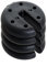 Outsunny Base per Tenda 4pz Riempito con Cemento Peso 8.8kg Φ20 × 4.5cm