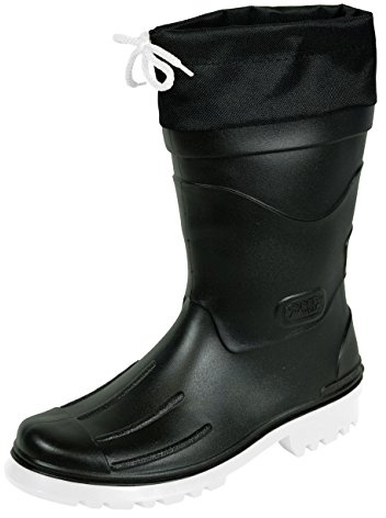 MADSea Herren Jungen Gummistiefel Nils-Hannes | Halbhoher wasserdichter, ungefütterter Regenstiefel | mit verschnürbarer Nylonstulpe