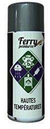 Ferry Bombe de peinture Argent Haute température - 400ml - Qualité Professionnelle