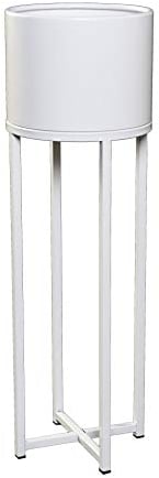 VIVANNO Pot de Fleurs sur Support avec Pieds Châssis Elevate Cross 79 cm, Blanc