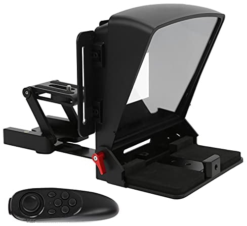 VBESTLIFE Telefon Teleprompter, Tragbarer Ferngesteuerter Teleprompter Videoaufzeichnungs-Prompter für Smartphone/Kamera/Tablet
