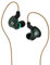 KBEAR KS2 in Ear Earphone, 1BA 1DD Stereo IEM, HiFi Noise Cancelling Sport Hybrid Headphones with PCB Frequency Board, 2 PIN Detachable Cable, for Audiophile (no Mic, Green)