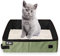 Faltbare Katzentoilette, Große Katzentoilette, Katzen Katzenklo, Faltbare Tragbare Katzentoilette, Katzentoilette Faltbar Wasserdicht,Kitty Katzenklo, für Outdoor-Reisen mit Haustieren (Grün)