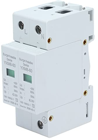 Dispositivo de Protección contra Sobretensiones de AC, Dispositivo de Protección contra Sobretensiones de Voltaje de Riel Guía 2P, Protector de Rayos Fotovoltaicos, Protector de Bajo Voltaje