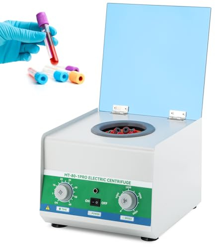 Mxmoonant Centrifuga Lab, 4000rpm, 6x15ml, 1865xg, Timer 60min
