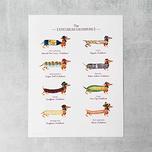Epicurean Dackel der Welt, 216 x 280 mm