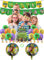 CMDXBD Decoración Cumpleaños Plants vs Zombies: 1 Pancarta Feliz Cumpleaños, 20 Globos Látex, 21 Adornos Pasteles, 2 Globos Aluminio Verde