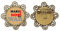 Broche en forme de fleur « Make sense not war love peace world » pour filles, M