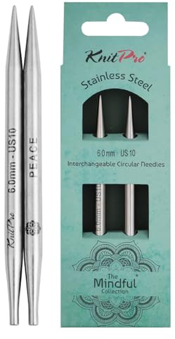 KnitPro The Mindful Collection Interchangeable Circular Needles 4 (10cm) | 6.00mm