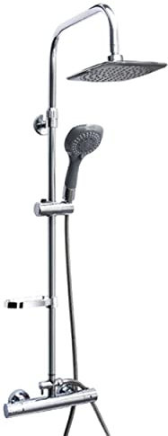 Sanotechnik Regenduschset Mitchell Chrom - Regendusche Duschset Duschsystem