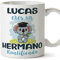 MUGFFINS Tazas Personalizadas para HERMANO - En Español - Koalificados Personalizados - 11 oz / 330 ml - Regalo personalizable original y divertido