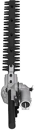 Atyhao 26mm Hedge Trimmer Head Attachment, Compatible with 26mm Diameter Tube/Rod/Shaft, 9-Tooth Spline, Double Blade Design, 9-Gear Box