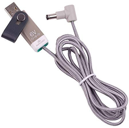 myVolts Ripcord-USB-Ladekabel mit 6V DC Ausgangsstecker kompatibel mit Sony TCD-D7 DAT Walkman