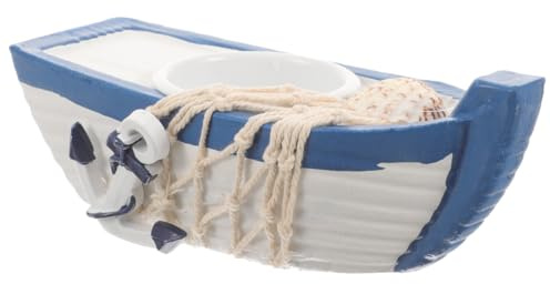 Angoily Mini Holz Segelboot Modelle für Strand Nautische Wohnkultur Miniatur Boot Dekorationen Für Heimdekorationen