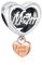 Amuefer Love You Mom Heart Charms für Armbänder 925 Sterling Silber mit Cubic Zirkonia Anhänger für Halsketten Geburtstag Weihnachten Schmuck Geschenke für Frauen Mädchen