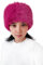 Lina & Lily Damen Winter Stirnband Kunstpelz mit Gummizug (Dunkelrosa)