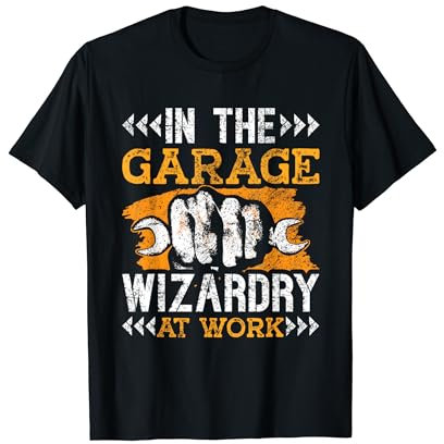 In The Garage Wizardry At Work Riparazione Meccanico di Maglietta