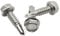 Vis Autoforeuse Metal M4,2 x 13mm : 40 Pcs Visserie Inox pour Ecrou Rondelle | Vis Autoperceuse Pour Metal Tete Hexagonale a Embase Acier A2 - DIN 7504 K | PROTORX
