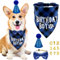 Hunde Geburtstag,Hund Geburtstag,Hundegeburtstag,Geburtstag Hund,Hundebandana-Set,Hund Geburtstag Party Set,Hunde Bandana,Hunde Geburtstag Hut Bandana Set,Cat Birthday Hat Bandana Hat,Pet Scarf