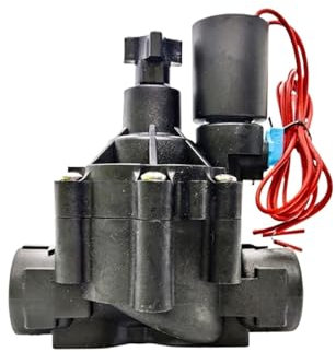 CIJIAOPOYU Elettrovalvola for irrigazione da 3/4 1 normalmente Chiusa con Regolazione del Flusso 220 V 110 V CC 24 V 12 V CC Elettrovalvola for irrigazione a Scatto(1,220VAC)
